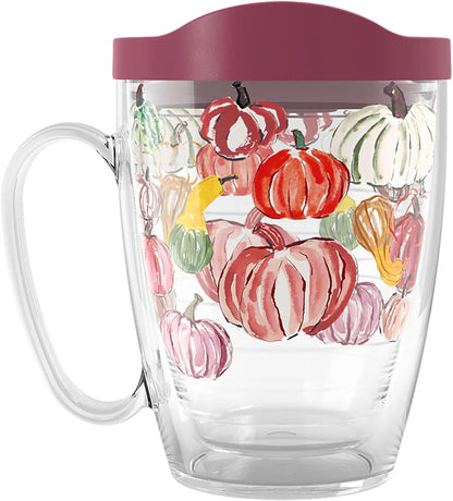 Tervis Sara Berrenson - Atlantica Collection Made in USA Double Walled Insulated Tumbler Travel Cup Keeps Drinks Cold & Hot, 24oz, Lobster