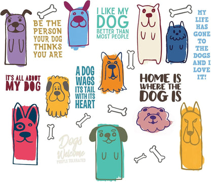 Tervis Dog Sayings Made in USA Double Walled Insulated Tumbler Travel Cup Keeps Drinks Cold & Hot, 24oz, Classic