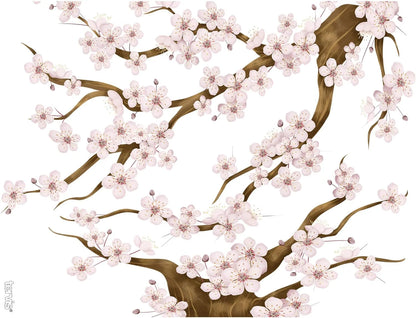 Tervis Tumbler 24 oz with Travel Lid, Cherry Blossom, 1 Count (Pack of 1)