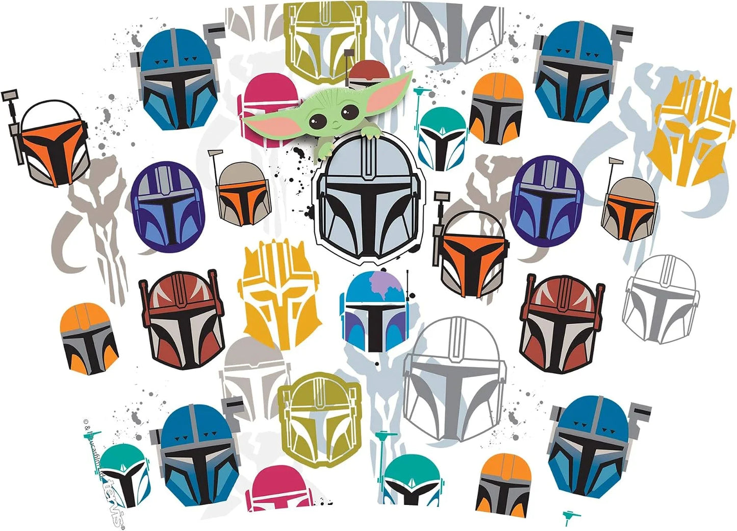 Tervis Star Wars - Mandalorian - Peekaboo Made in USA Double Walled Insulated Tumbler Travel Cup Keeps Drinks Cold & Hot, 16oz, Classic