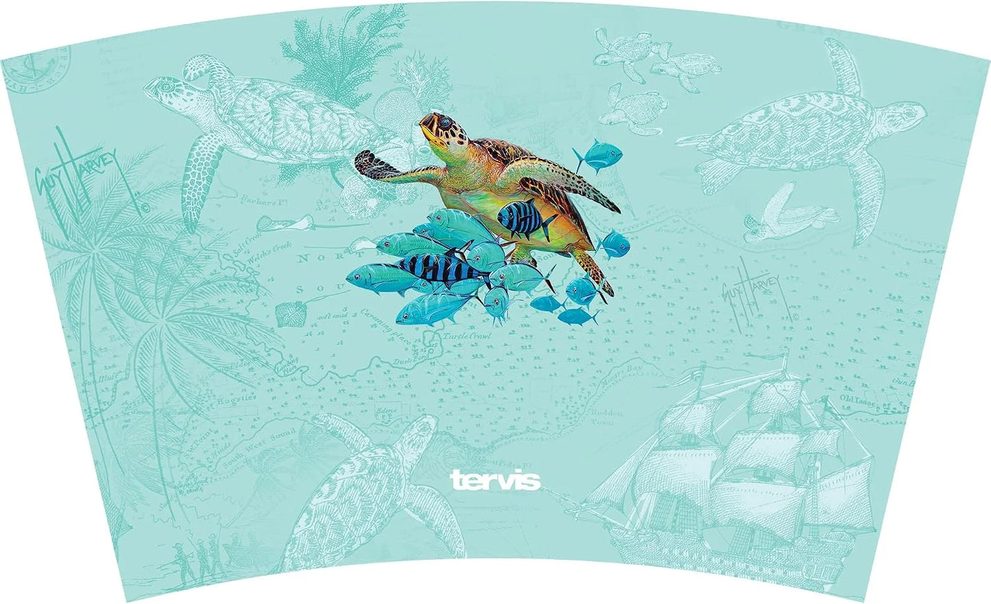 Tervis 16oz Tritan Tumbler | Guy Harvey® - Fish and Turtle Symbio