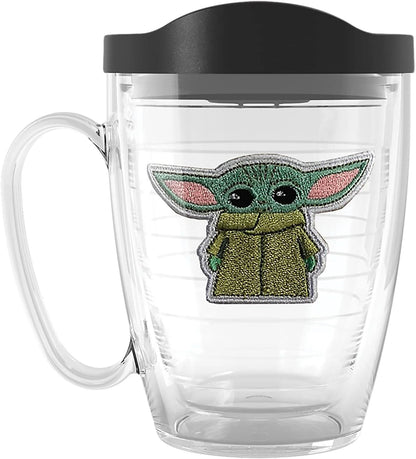 Tervis Venture Lite Star Wars - Mandalorian - Grogu Made in USA Double Walled Insulated Tumbler Travel Cup Keeps Drinks Cold & Hot, 24oz Water Bottle, Classic
