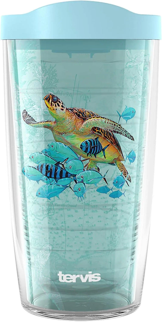Tervis 16oz Tritan Tumbler | Guy Harvey® - Fish and Turtle Symbio