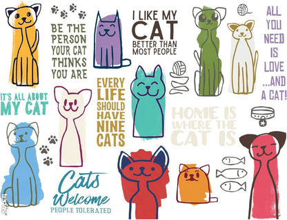Tervis Cat Sayings Made in USA Double Walled Insulated Tumbler Travel Cup Keeps Drinks Cold & Hot, 16oz, Classic