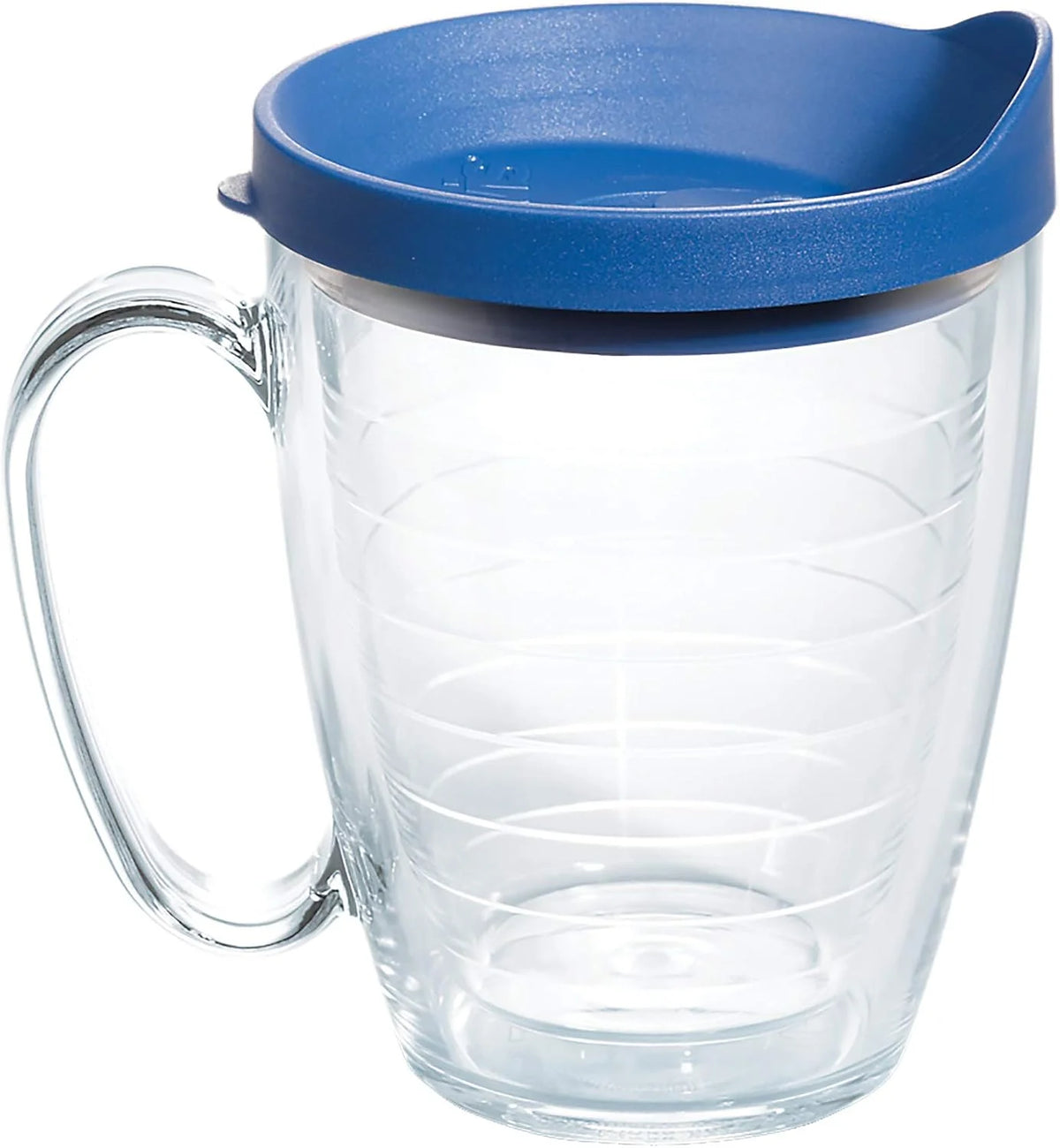 Tervis Clear & Colorful Lidded Made in USA Double Walled Insulated Tumbler Travel Cup Keeps Drinks Cold & Hot, 16oz Mug, Clear Lid