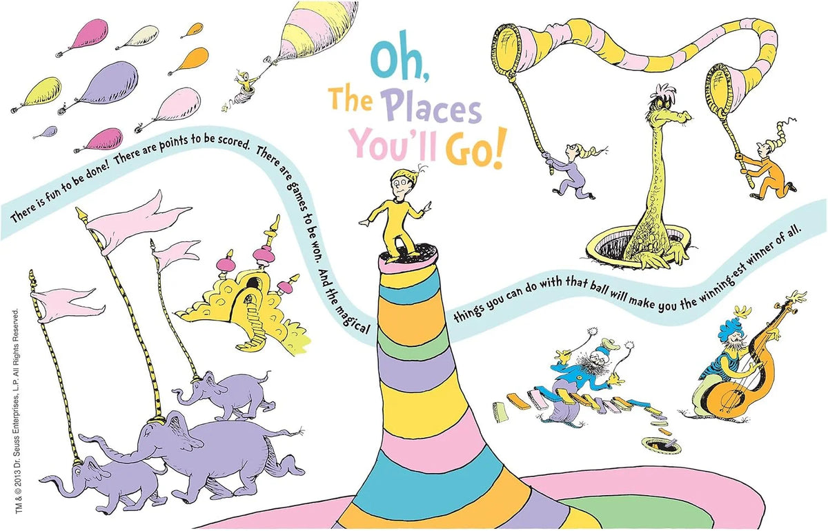 Tervis Dr. Seuss Oh the Places You'll Go Made in USA Double Walled Insulated Tumbler Travel Cup Keeps Drinks Cold & Hot, 16oz, Classic