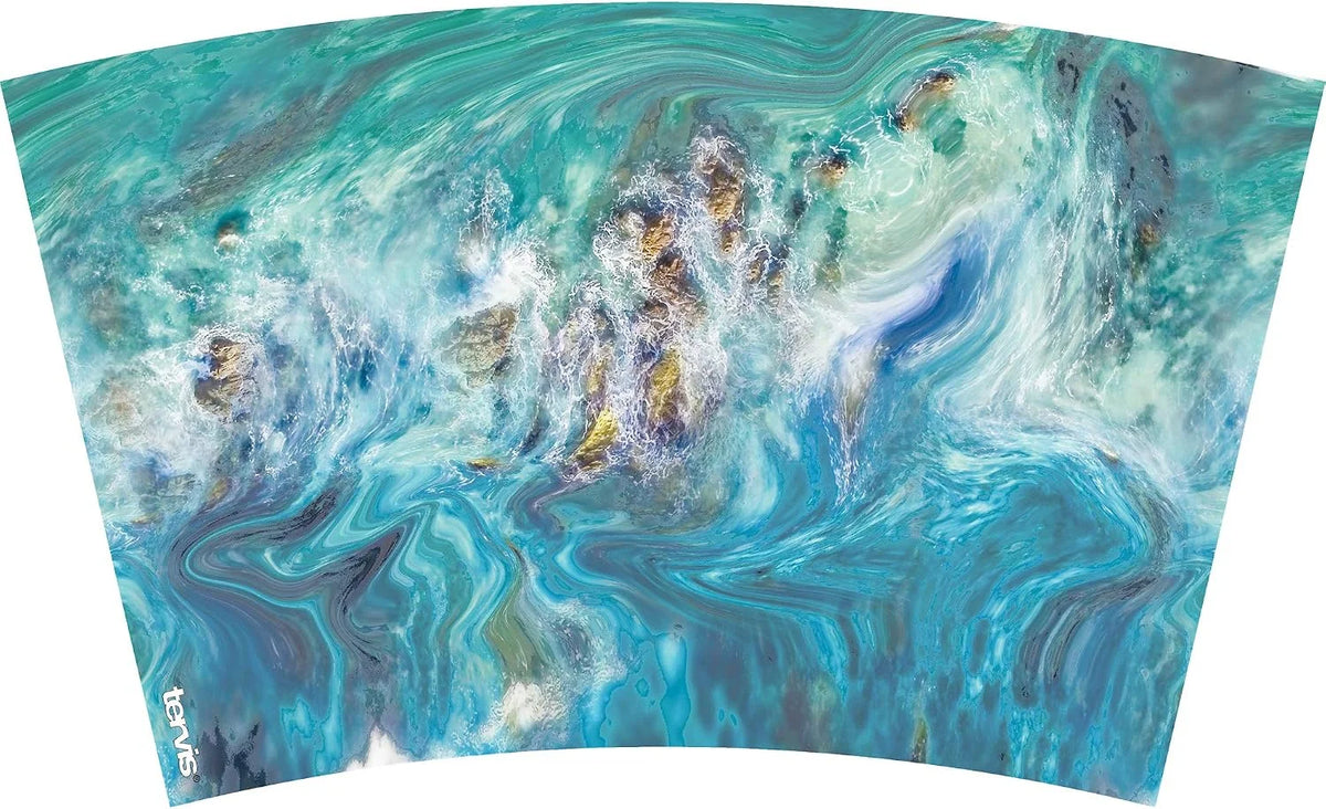 Tervis Teal Splash Made in USA Double Walled Insulated Tumbler Travel Cup Keeps Drinks Cold & Hot, 24oz, Classic