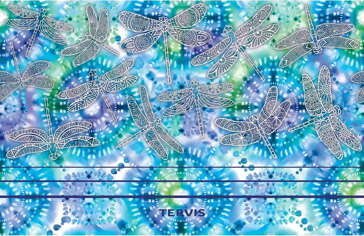 Tervis Traveler Tie Dye Dragonfly Triple Walled Insulated Tumbler Travel Cup Keeps Drinks Cold & Hot, 20oz, Stainless Steel