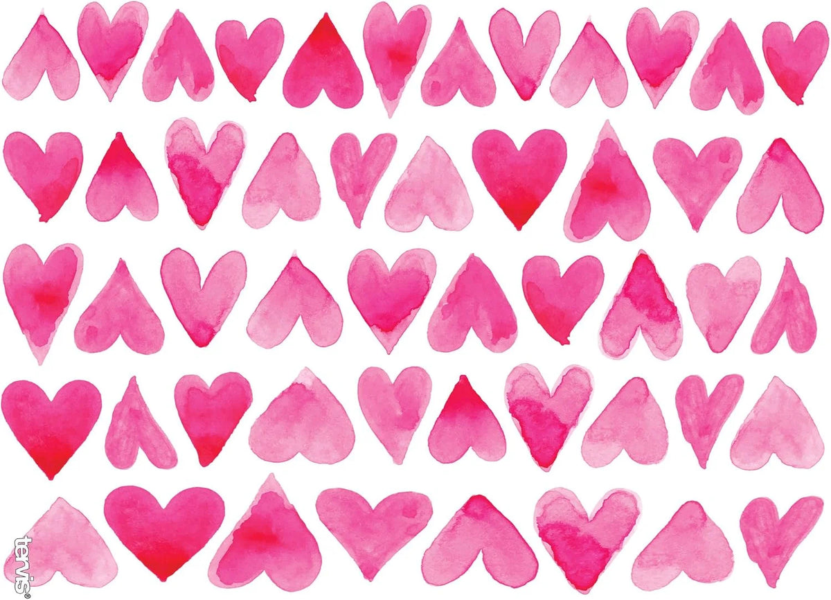 Tervis Valentine's Day Pink Hearts All Over Made in USA Double Walled Insulated Tumbler Travel Cup Keeps Drinks Cold & Hot, 24oz, Clear