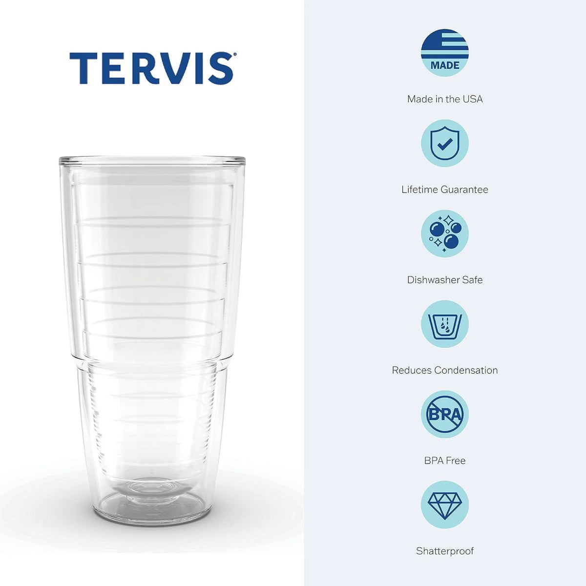 Tervis Fishing Lures Made in USA Double Walled Insulated Tumbler Travel Cup Keeps Drinks Cold & Hot, 16oz, Classic