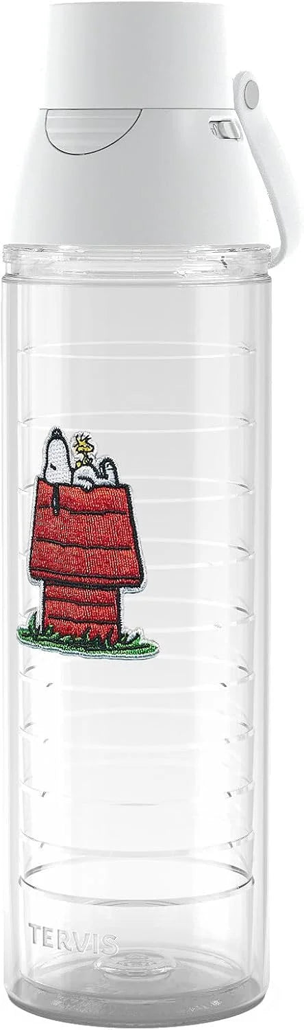 Tervis Peanuts Best Buddies Collection Snoopy Woodstock House Made in USA Double Walled Insulated Tumbler Travel Cup Keeps Drinks Cold & Hot, 10oz Wavy, Felt