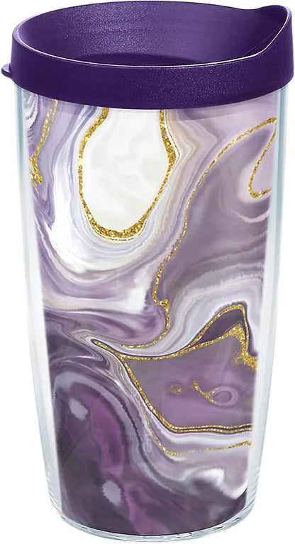Tervis Marble - Alexandrite Made in USA Double Walled Insulated Tumbler Travel Cup Keeps Drinks Cold & Hot, 16oz, Classic