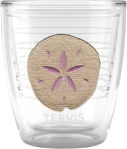 Tervis Beachcomber Collection Sand Dollar Made in USA Double Walled Insulated Tumbler Travel Cup Keeps Drinks Cold & Hot, 12oz, Sand Dollar