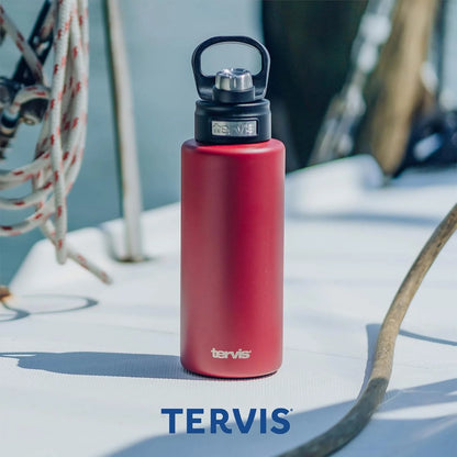 Tervis Powder Coated Stainless Steel Triple Walled Insulated Tumbler Travel Cup Keeps Drinks Cold & Hot, 30oz Legacy, Onyx Shadow