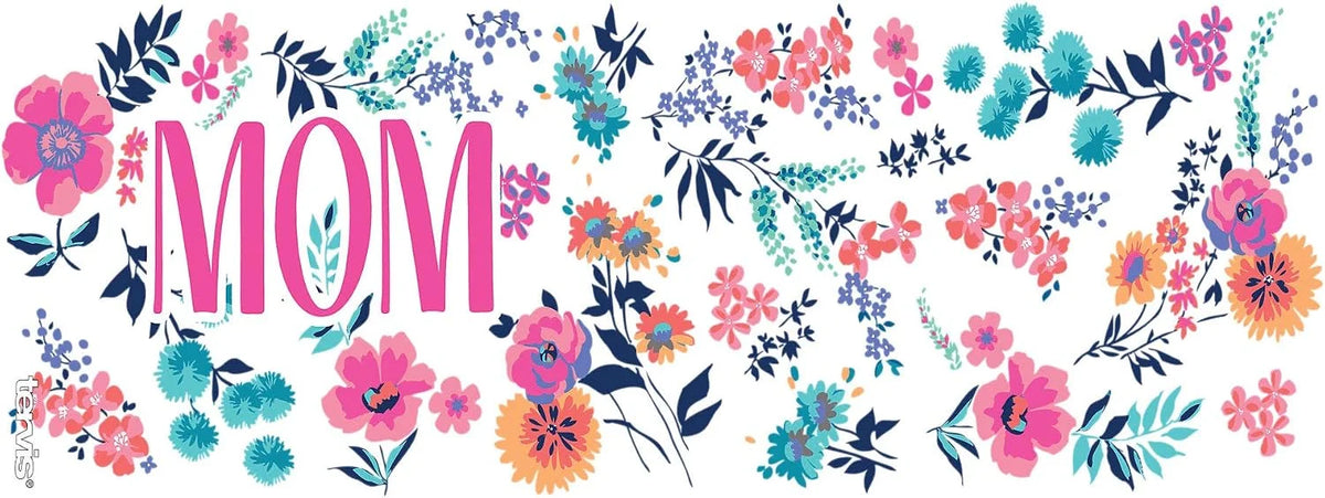 Tervis Made in USA Double Walled Dainty Floral Mother's Day Insulated Tumbler Cup Keeps Drinks Cold & Hot, 16oz Mug, Mom