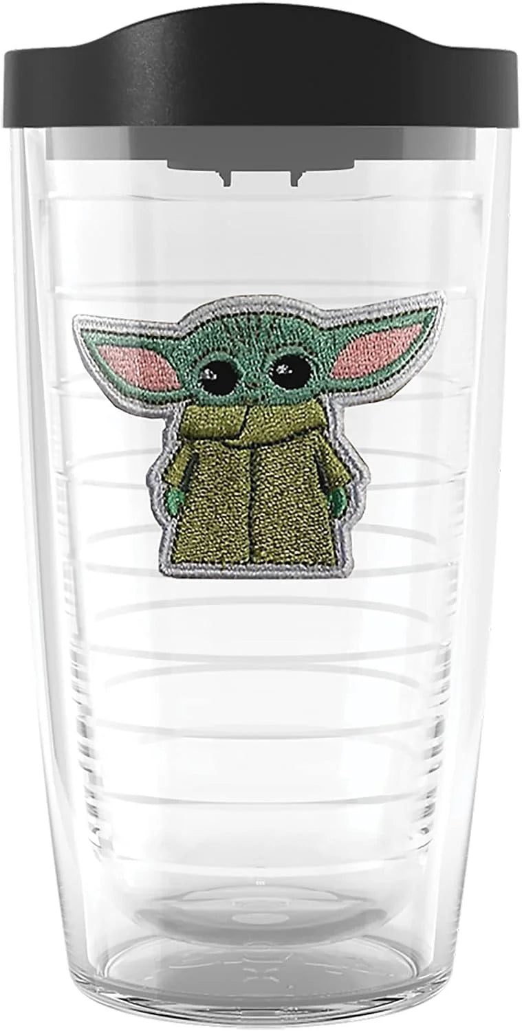 Tervis Venture Lite Star Wars - Mandalorian - Grogu Made in USA Double Walled Insulated Tumbler Travel Cup Keeps Drinks Cold & Hot, 24oz Water Bottle, Classic