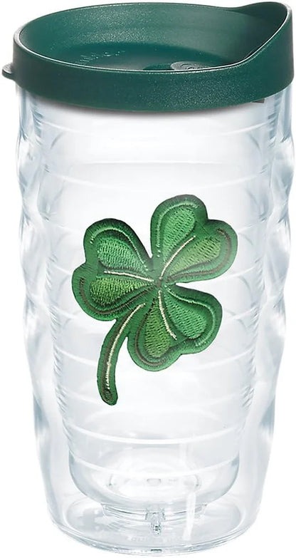 Tervis Shamrock Made in USA Double Walled Insulated Tumbler Travel Cup Keeps Drinks Cold & Hot, 24oz, Classic