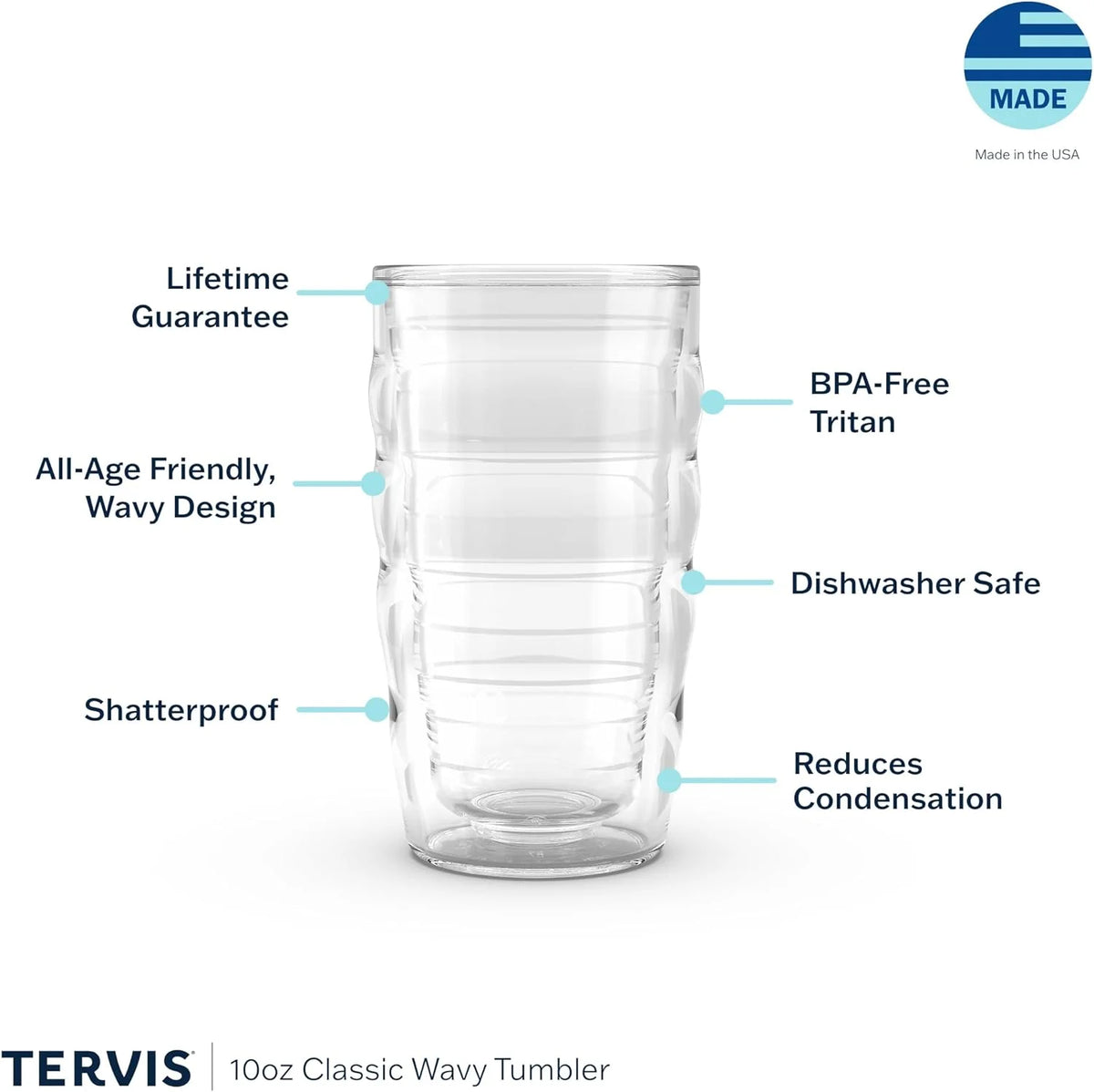 Tervis Construction Trucks Made in USA Double Walled Insulated Tumbler Travel Cup Keeps Drinks Cold & Hot, 10oz Wavy, Lidded
