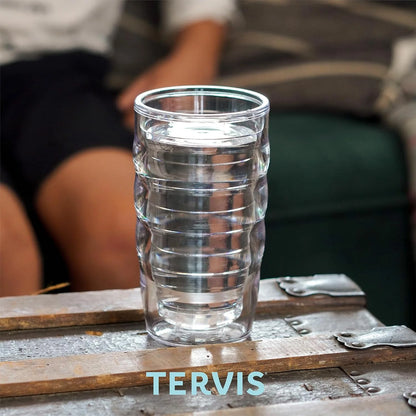 Tervis American Flag Made in USA Double Walled Insulated Tumbler Travel Cup Keeps Drinks Cold & Hot, 16oz 4pk, Classic