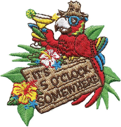 Tervis Margaritaville - It's 5 O'Clock Somewhere - Red Parrot Made in USA Double Walled Insulated Tumbler Travel Cup Keeps Drinks Cold & Hot, 16oz 4pk, Classic