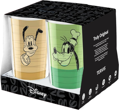 Tervis Disney Fundamentals Collection Made in USA Double Walled Insulated Tumbler Travel Cup Keeps Drinks Cold & Hot, 16oz - 4pk, Assorted
