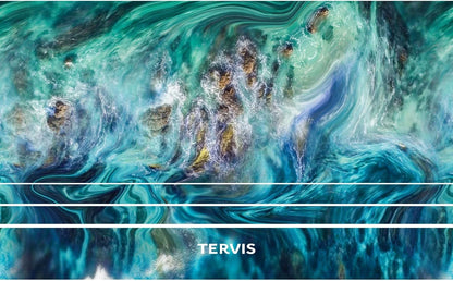 Tervis Teal Splash Made in USA Double Walled Insulated Tumbler Travel Cup Keeps Drinks Cold & Hot, 24oz, Classic