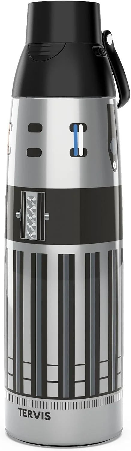Tervis Venture Water Bottle Star Wars - Lightsaber Detail Triple Insulated Tumbler Travel Cup Keeps Drinks Cold & Hot, 26oz, Stainless Steel