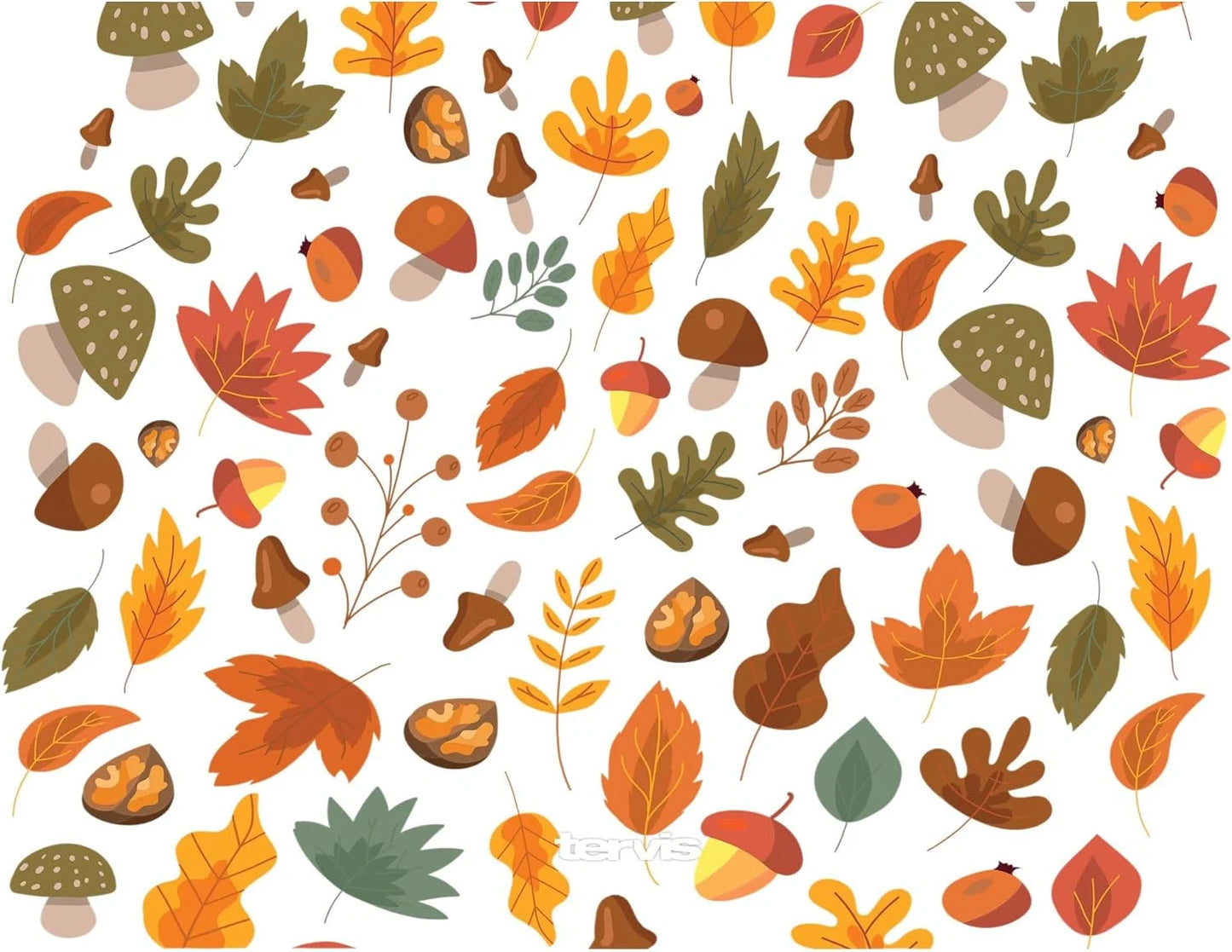 Tervis Awesome Autumn Fall Leaves Made in USA Double Walled Insulated Tumbler Travel Cup Keeps Drinks Cold & Hot, 24oz, Classic