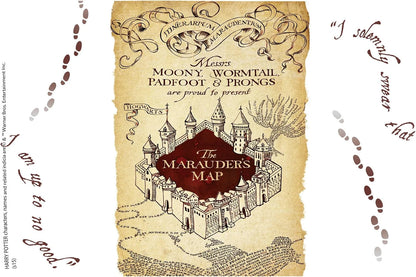Tervis Harry Potter The Marauder's Map Made in USA Double Walled Insulated Tumbler Travel Cup Keeps Drinks Cold & Hot, 24oz Venture Lite Water Bottle, Classic