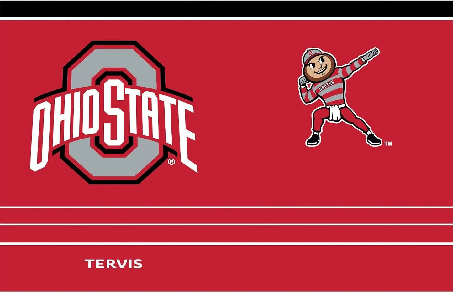 Tervis Traveler Ohio State Buckeyes - MVP Triple Insulated Tumbler Travel Cup Keeps Drinks Cold & Hot, 30oz, Stainless Steel