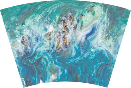Tervis Teal Splash Made in USA Double Walled Insulated Tumbler Travel Cup Keeps Drinks Cold & Hot, 24oz, Classic