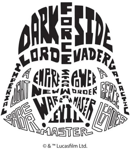 Tervis Star Wars - Character Wordle Engraved Darth Vader Triple Walled Insulated Tumbler Travel Cup Keeps Drinks Cold & Hot, 20oz Legacy, Darth Vader - Onyx Shadow