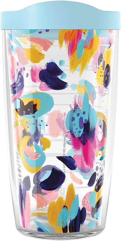 Tervis EttaVee Be Spot On Made in USA Double Walled Insulated Tumbler Travel Cup Keeps Drinks Cold & Hot, 24oz, Classic