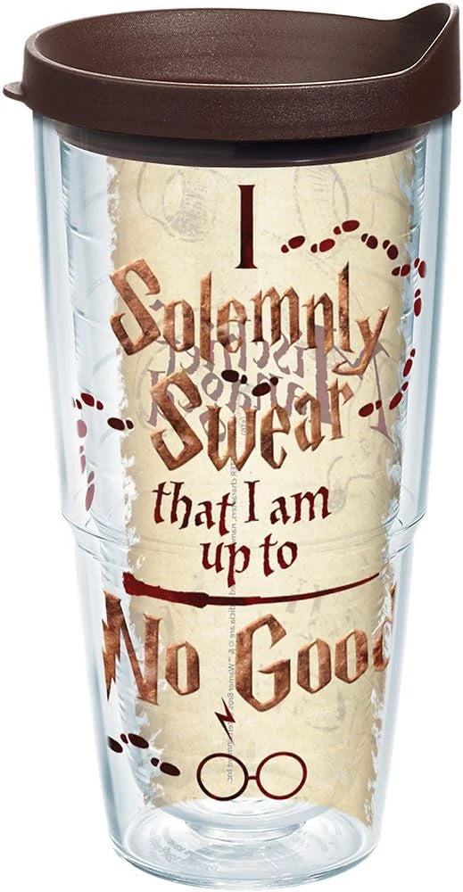 Tervis Made in USA Double Walled Harry Potter I Solemnly Swear Insulated Tumbler Cup Keeps Drinks Cold & Hot, 24oz, Classic