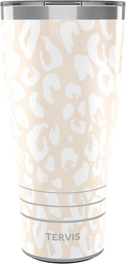 Tervis Leopard Collection Made in USA Double Walled Insulated Tumbler Travel Cup Keeps Drinks Cold & Hot, 24oz, Frost