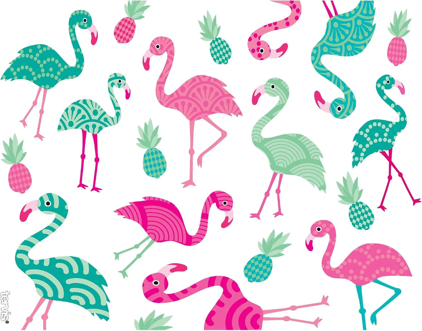 Tervis Flamingo Pattern Made in USA Double Walled Insulated Tumbler Travel Cup Keeps Drinks Cold & Hot, 16oz, Classic