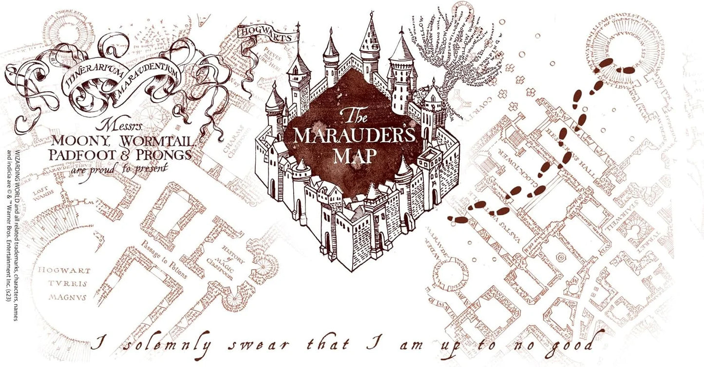 Tervis Harry Potter The Marauder's Map Made in USA Double Walled Insulated Tumbler Travel Cup Keeps Drinks Cold & Hot, 24oz Venture Lite Water Bottle, Classic